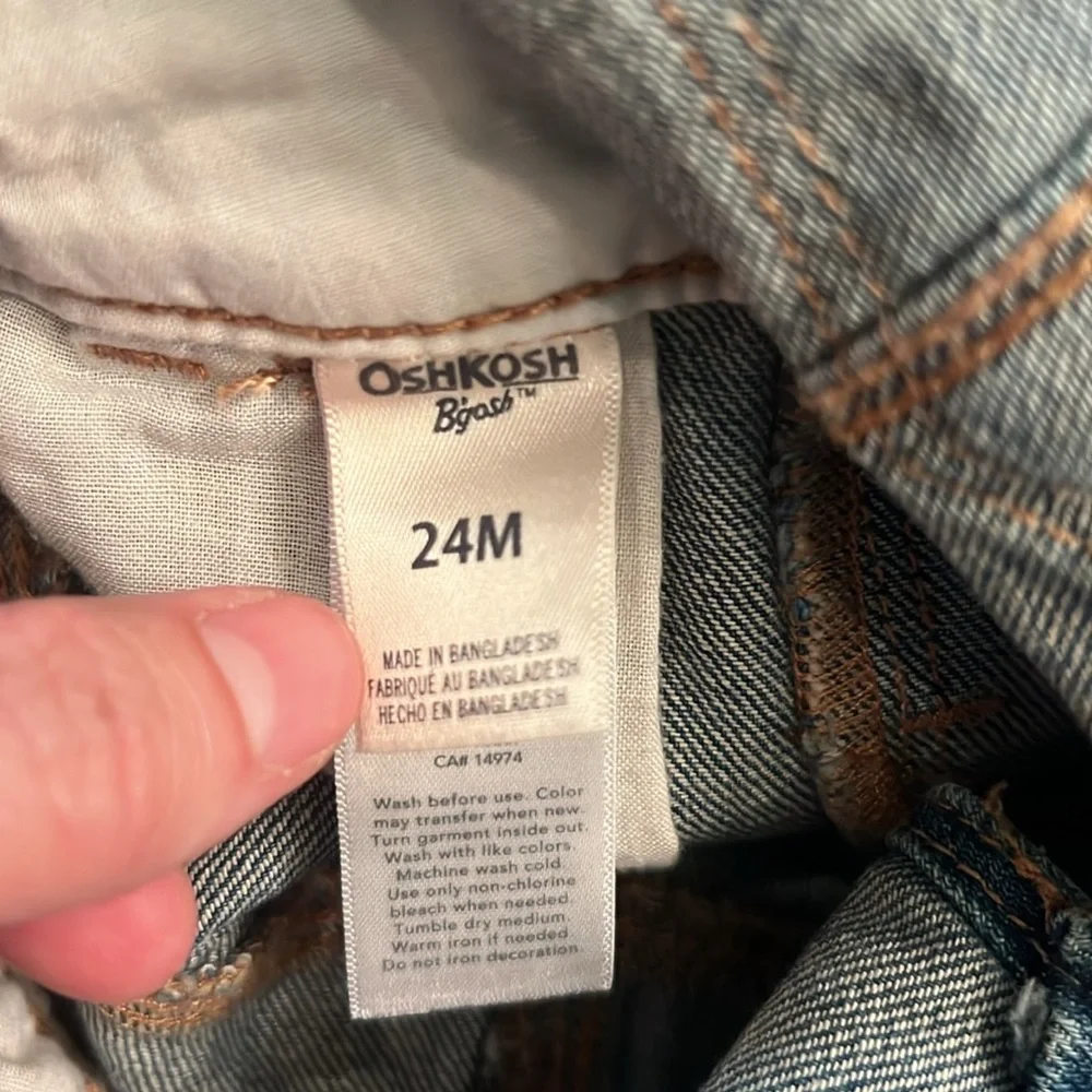 Girls OshKosh Denim Overalls, 24 Months